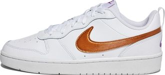 Nike Court Borough Low 2 GS Trainers DQ5979 Sneakers Shoes (UK 5 US 5.5Y EU 38, White Metallic Copper 100)