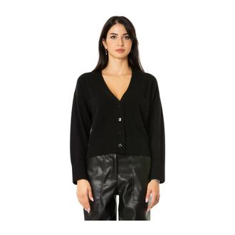 VANIS&Eacute; Cardigan Corto in Cashmere - - Knitwear - Donna - Nero - L