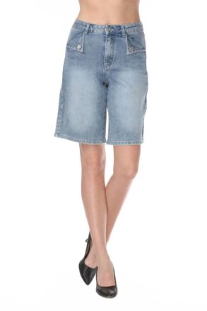 Joseph Ribkoff High-Waist Bermuda Shorts In Light Blue Denim