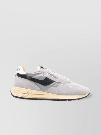 Autry leather and nylon low-top sneakers