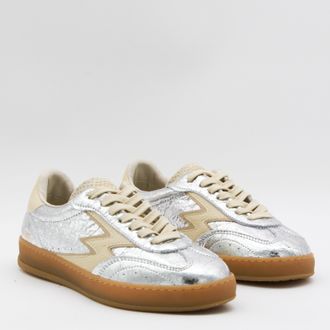 Moaconcept Metallic Leather Sneaker - Silver