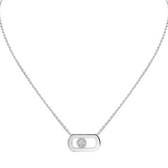 Messika So Move 18k White Gold Diamond Necklace