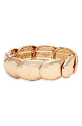 Open Edit Oval Stretch Bracelet in Gold at Nordstrom Rack