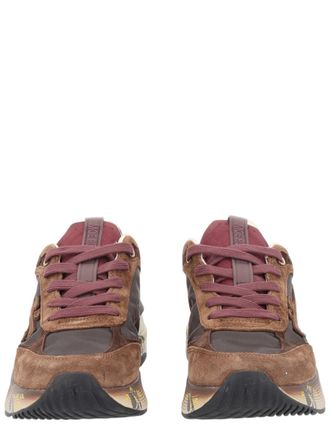 Premiata Artisanal Sneakers With Suede And Calf Leather Accents