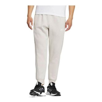 adidas Solid Color Pattern Printing Bundle Feet Sports Pants Mens Jade White HN9004