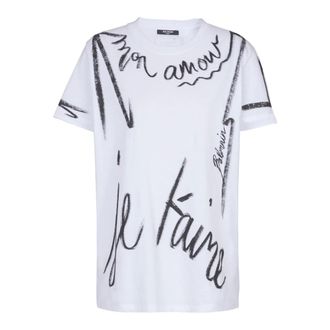 Balmain Mujer, Camisetas, Blanco, Talla: S