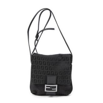 Fendi Pre-owned Womens Small Flap Crossbody Shoulder Bag - Black - One Size
