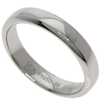 Van Cleef & Arpels Platinum 950 Band Ring (Pre-Owned)
