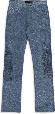 Who Decides War by Ev Bravado INDIGO WOVEN TRUCKER TROUSERS