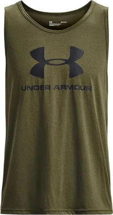 Under Armour Sportstyle Logo Tank Olive Green 1329589-390