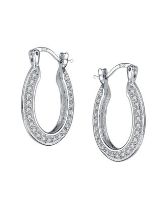 Genevive Silver Hoops