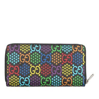 Gucci Pre-owned Gucci GG Supreme Psychedelic Zip Around Wallet Ladies HUVRW85UML3WR47W