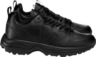 Veja V-10 Leather - Heren - Sneakers - Zwart - 44 EU - Leer - Schoenen
