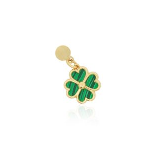 The Lovery Malachite Four Leaf Clover Charm
