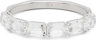 Swarovski Millenia bangle bracelet - women - Rhodium Plated Brass/Swarovski Crystal - M - Silver