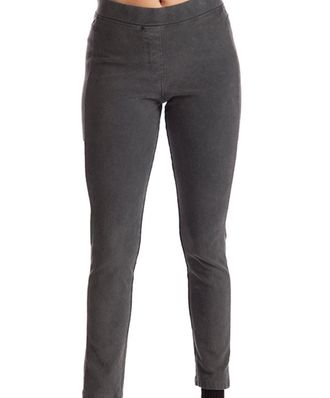 French Kyss Womens High Rise Jegging In Dark Gray