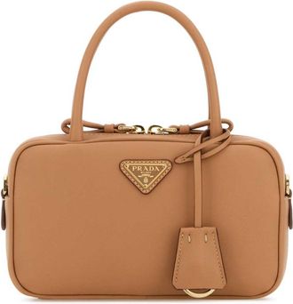 Prada Peach Logo Mini Satchel