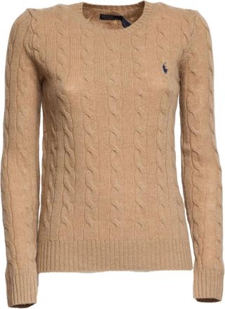 Polo Ralph Lauren Ronde hals knitwear - Dames - Ronde hals truien - Bruin - XS - Truien & Vesten