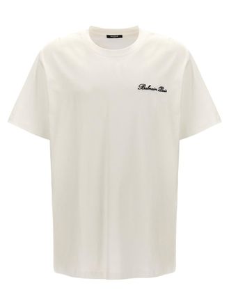 Balmain White Signature T-shirt
