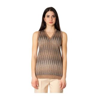 D.exterior Top in Lurex - - Tops - Donna - Marrone - M
