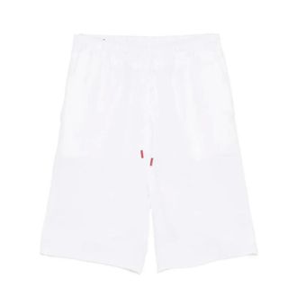 Kiton Pantalones cortos de cintura el&aacute;stica con cord&oacute;n - Shorts - Hombre - Blanco - 2XL