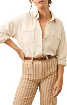 Faherty Legend Plaid Overshirt in Off White at Nordstrom Rack, Size X-Large Regular