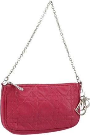 Dior Pre-owned Mini Bags, female, Pink, Size: ONE SIZE Pre-owned Vintage Mini Shoulder Bag