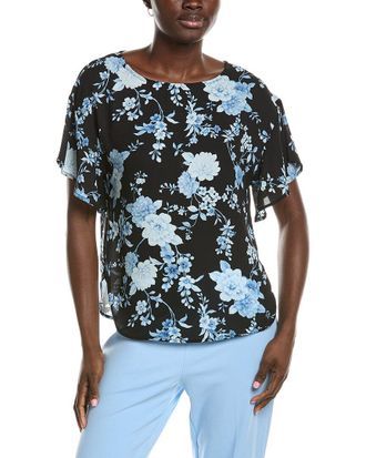 Anne Klein Batteau Neck Blouse