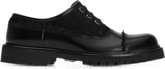 Dolce & Gabbana Black Leather Lace-up Shoes