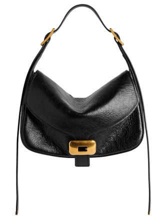 Balenciaga Black Clicca Medium Shoulder Bag