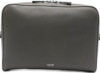 Tom Ford Soft Grain Leather Minimal Line Laptop Pouch