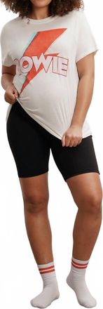 Nom Maternity Groove Short Sleeve Tee In Bowie