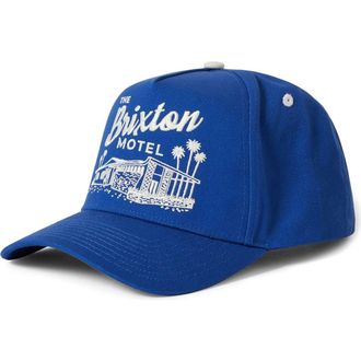 Brixton Motel Netplus Snapback Baseball Cap in Electric Blue/Off White at Nordstrom Rack