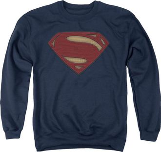 Gildan Batman V Superman Superman Costume Shield Adult Crewneck Sweatshirt
