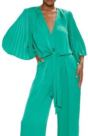 Ramy Brook Salma Pleated Sleeve Top in Sea Green at Nordstrom Rack, Size Xx-Small