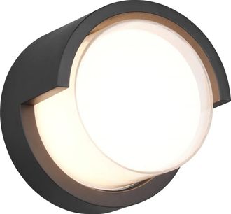 OEM Aplique Led De Exterior Para Pared - 10 X 17 Cm - Negro - Luz C&aacute;lida