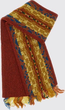 Dries Van Noten Ethnic Pattern Wool and Alpaca Blend Scarf