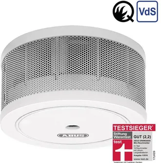 ABUS Grwm30600 - Detector De Humo (bater&iacute;a, 3 V, Litio, 10 A&ntilde;o(s), 7 Cm, 30 Mm)
