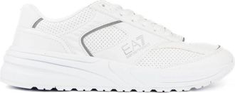 Emporio Armani Sneakers - Heren - Sneakers - Wit - 44 1/2 EU - Leer - Schoenen