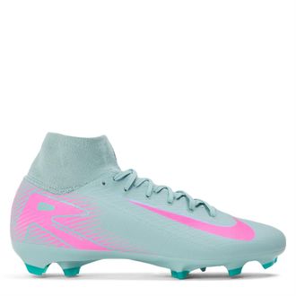 Nike Mens Zoom Mercurial Superfly 10 Pro Adults Firm Ground Football Boots in Ocean Cube/Pink - Green - Size UK 8.5