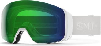 Smith 4D MAG 184mm Snow Goggles in White Vapor /Chromapop Green at Nordstrom