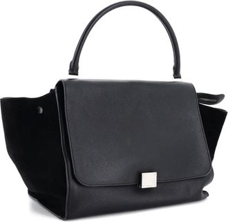 Celine Trapeze Bag Leather Medium satchel - Zwart