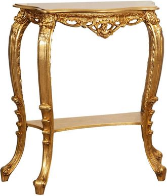 Biscottini International Biscottini - wooden console, gold finish, made in italy