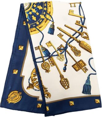 Herm&egrave;s Pre-owned Hermes Les Cles Silk Scarf 90 Ladies 992D3PY5UFDBRMQZ