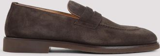 Brunello Cucinelli Brown Slip On Loafers