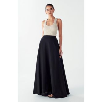 Willa Isla Maxi Skirt in Black at Nordstrom, Size 4