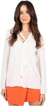 Patrizia Pepe Overhemden, Dames, Wit, M, Blouses