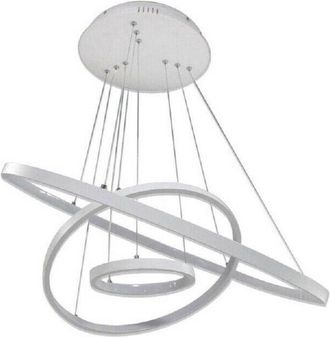 Trade Shop Lampadario Led a Sospensione 48 w a Forma Di Pianeta Luce Calda 3000k Bianco B40 - - Trade Shop Traesio
