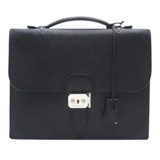 Herm&egrave;s Pre-owned Sac a Depeches - Dames - Pre-owned - Zwart - Maat: ONE Size Leer