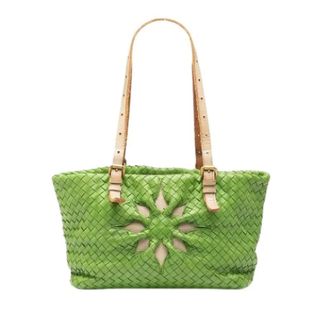 Bottega Veneta Pre-owned Shoulder Bags, female, Green, Size: ONE SIZE Pre-owned Tote Bag
